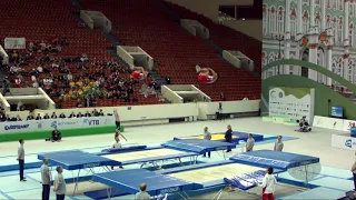 Japan 1 (JPN) M - 2018 Trampoline Worlds, St. Petersburg (RUS) - Qualification Synchro R1