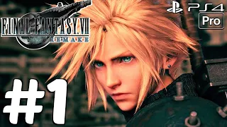 FINAL FANTASY VII Remake - Gameplay Walkthrough Part 1 - Full Demo (PS4 PRO)