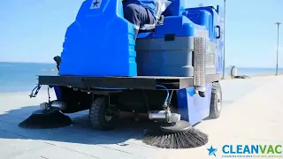 Cleanvac BS1850 Mini Street / Road Sweeper ( Benzin & Electric )