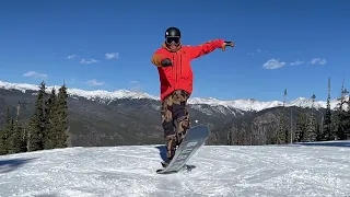 How to Ollie 180 on a Snowboard