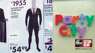 "Slenderman" costume carried at Party City