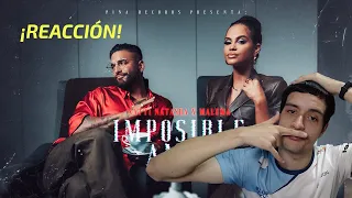 🇪🇸 REACCIÓN 🇪🇸 A Natti Natasha x Maluma - Imposible Amor