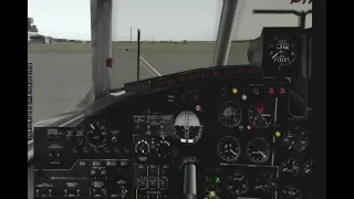 X-Plane подготовка кабины, запуск, круг Ан-24