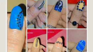15 easy and simple nail art designs at home 💅💕# tani.thakur 0909