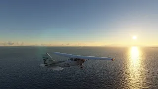 Microsoft Flight Simulator 2020 | Sunset in the caribbean