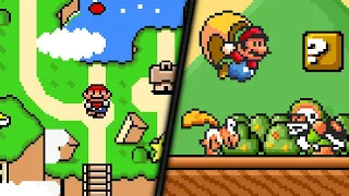 Super Mario World (SMB3 Style) - World2: Donut Plains (Walkthrought, All Exits)