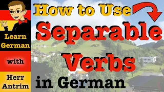 GERMAN SEPARABLE VERBS - Learn German Grammar Worksheet Explained