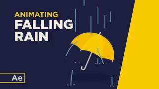 How To Animate Falling Rain With Strokes - After Effects Tutorial