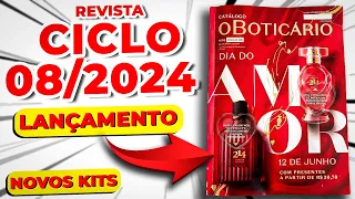 Revista O Boticário Ciclo 08/2024  - COMPLETA TODOS OS KITS NAMORADOS E LANÇAMENTOS