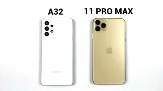 iPhone 11 Pro Max Vs Samsung Galaxy A32 Speed Test in 2023