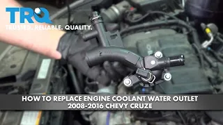 How to Replace Engine Coolant Water Outlet 2008-2016 Chevrolet Cruze