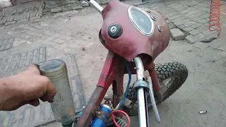 Работа двигателя Ява 360 старушка motorcycles repair