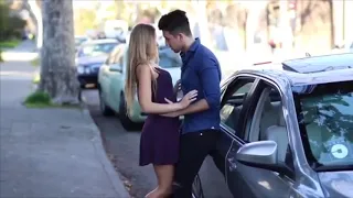 How to kiss prank || Uber lady edition || Prank kissing ||