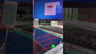 Iphone 5s to x Hello screen bypass by ikey prime tool 100% with sim working