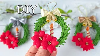 Новогодние украшения из фоамирана Игрушки на ёлку Новогодний декор/ Amazing Diy Christmas toys tree