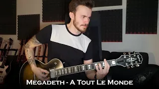 Megadeth - A Tout Le Monde (Guitar Cover + All Solos / One Take)