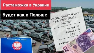 Растаможка в Украине будет как в Польше?