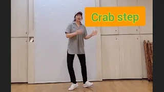 Beginner shuffle dance - Crab step, turn on and repeat until you can do it well,Refer to playlist