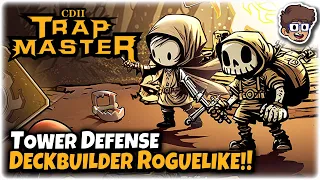 SURPRISINGLY Good Tower Defense Deckbuilder Roguelike!! | Let's Try CD 2: Trap Master