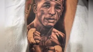 UFC Superstar Cody No Love Gets a tattoo of his favorite boxer