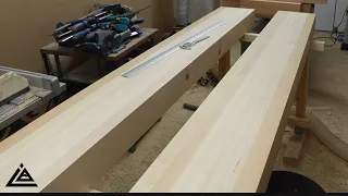 Building a Roubo Workbench with ZERO EXPERIENCE and limited tools | Part 1 The Table Top