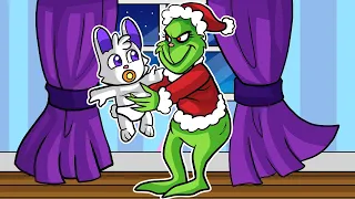 EL GRINCH ME ADOPTA EN MINECRAFT !! ARUINAMOS LA NAVIDAD 🎄😡