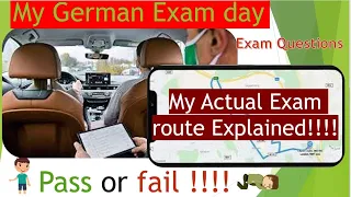 Part 1 : German Practical exam DAY| The Actual route of my Exam |Questions asked |Pass first attempt