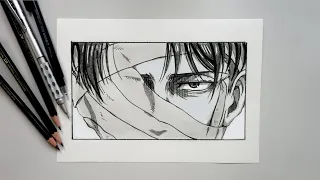 How to Draw LEVI ACKERMAN Easy - Attack on Titan Season 4 Part 2