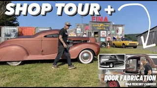 SHOP TOUR + DOOR FABRICATION ON THE 1949 MERCURY CUSTOM CABOVER