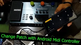 NUX MG-30 | HOW TO CHANGE PATCH WITH ANDROID MIDI CONTROLLER