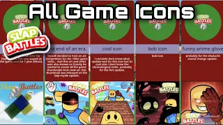 🌄 All Slap Battles Game Icons Evolution! | Slap Battles Roblox