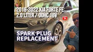 2018-2022 KIA Forte, 2.0 LITER Spark Plug Replacement Tips