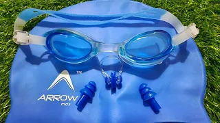 Unboxing of 🏊Swimming  kit Goggles,Cap,earplug & noseplug Set- Ideal for All Age Group