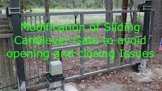 Cantilever remote controlled Gate Build Modification sliding driveway gate