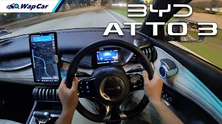 BYD Atto 3 POV Night Drive in Malaysia - Best EV under RM 200k? | WapCar