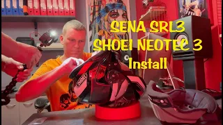 Sena SRL 3  Shoei Neotec 3 Installation