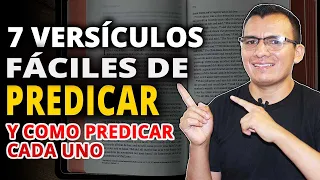 🔥 7 Versículos Bíblicos FÁCILES de PREDICAR y Cómo Predicar cada Uno por primera vez 📖🔴