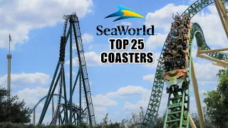 Top 25 Roller Coasters in the SeaWorld Chain (United Parks)