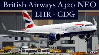 British Airways A320 NEO Club Europe | London Heathrow - Paris