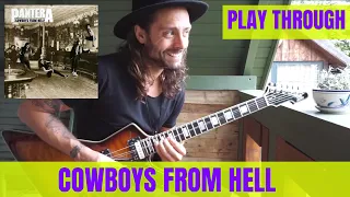 'PLAY IT LIKE DIMEBAG' #18 PANTERA COWBOYS FROM HELL SOLO Play Through by Attila Voros - CFH 30th yo