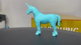 Printing an Aqua Blue Unicorn on the Anycubic Photon Mono X