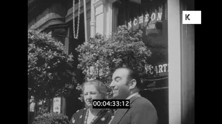 1930s London, Street Scenes, Market, 16mm