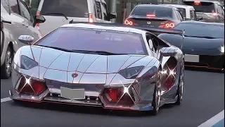 電飾ランボ軍団 超絶Ｖ１２サウンド【諸星一家 爆音搬出】空ぶかし ランボルギーニ Lamborghini 2019/10/27