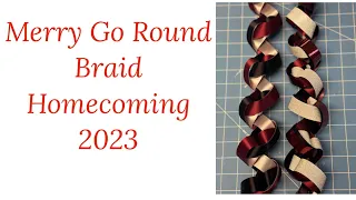 Merry Go Round Braid Tutorial #homecoming2023 #communityovercompetition #FAFO