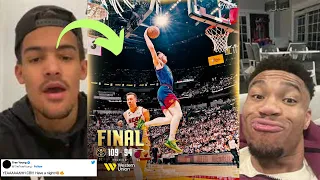 NBA PLAYERS REACT | DENVER NUGGETS WIN GAME 3 VS MIAMI HEAT | NBA FINALS GAME 3 | NBA REACTION