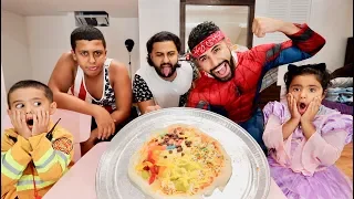 EPIC PIZZA CHALLENGE WITH MY FAMILY!!!