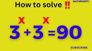 Nice Exponential Math Simplification | Find the Value of X | Easy Trick|