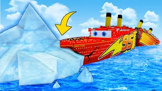 McQueen Titanic Hits Iceberg in Teardown