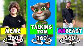 One Two Buckle My Shoe | ORIGINAL vs TALKING TOM vs MRBEAST 360°VR