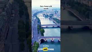 Paris, France 🇫🇷 in 60 seconds! Video by drone in 4k - Flying over Paris, France